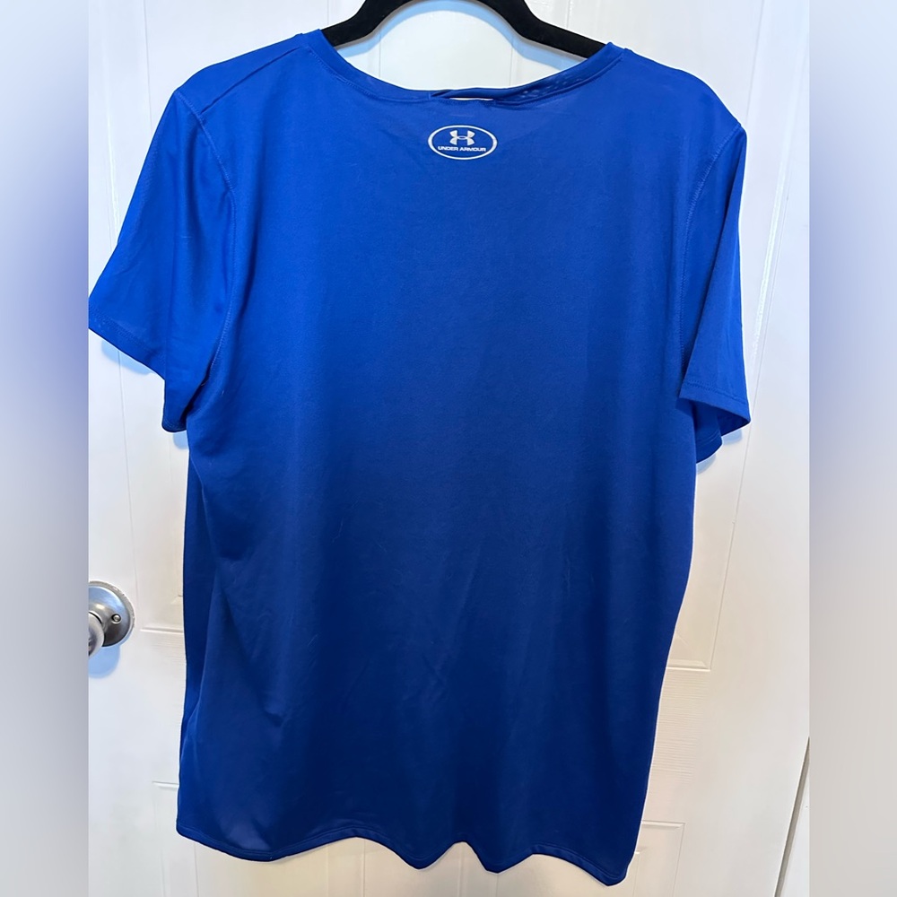 Under Armour Women’s Vibrant Blue Short Sleeve Tee - Picture 2 of 3